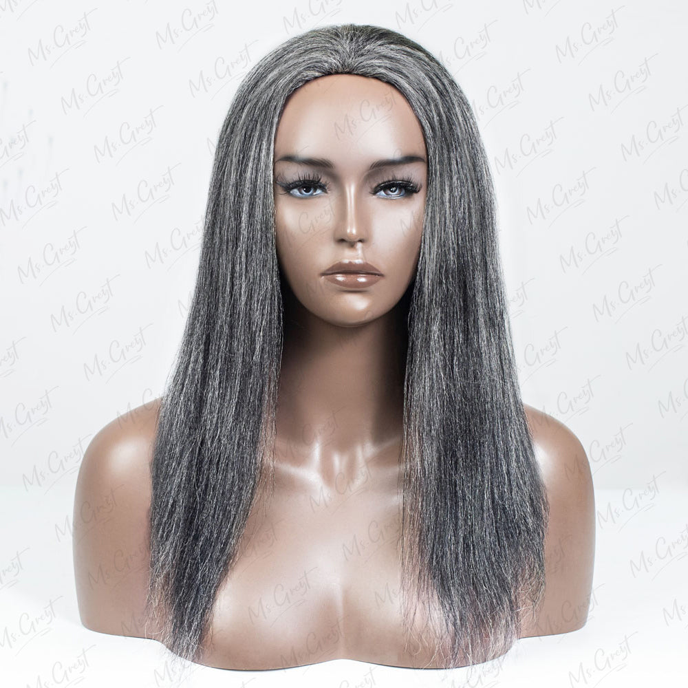 #44 Yaki Human Hair 3 In 1 Half Wig™️-GHAW011
