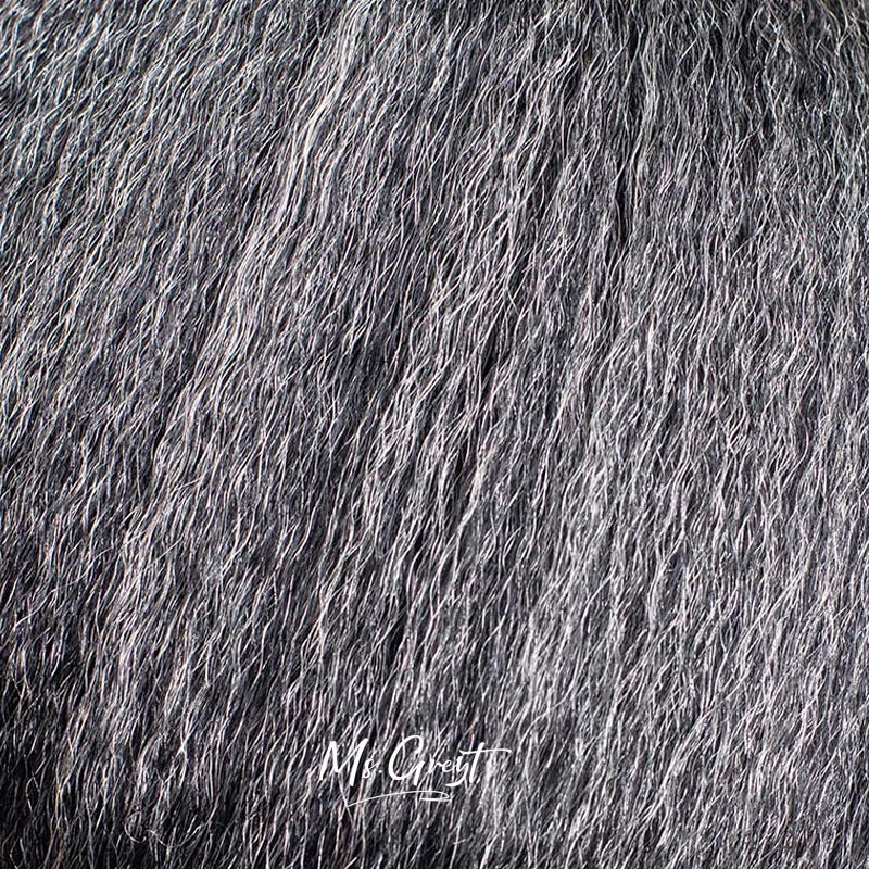 #44 Gray Human Hair Kinky Blow Out Weaves Hair Extensions™️-CW007
