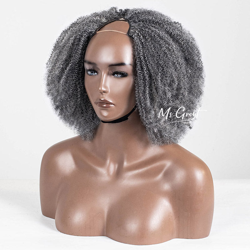 #51 Kinky Human Hair V-Part Wig™️-GVPW0017