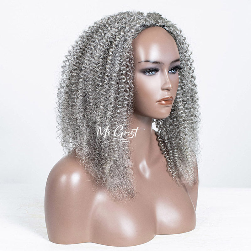 #60 Curly Human Hair 3 In 1 Half Wig™️-GHAW025
