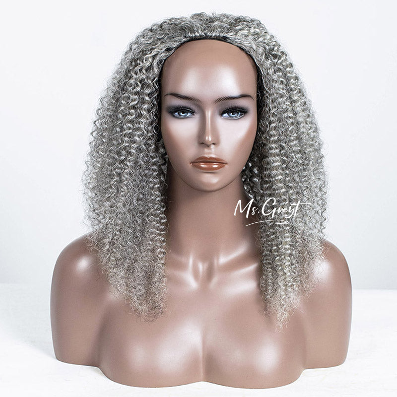 #60 Curly Human Hair 3 In 1 Half Wig™️-GHAW025