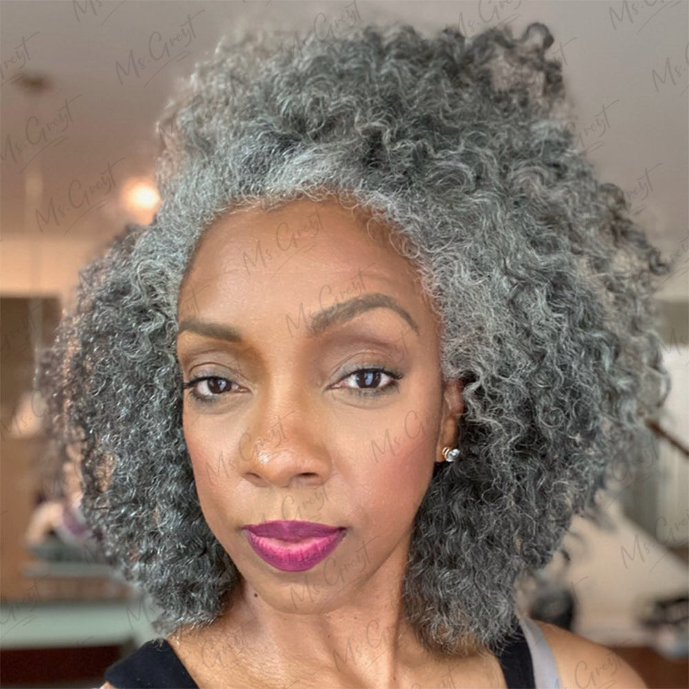 Grey Human Hair Clip Ins Hair Extensions™️-GCCI001 – msgreyt