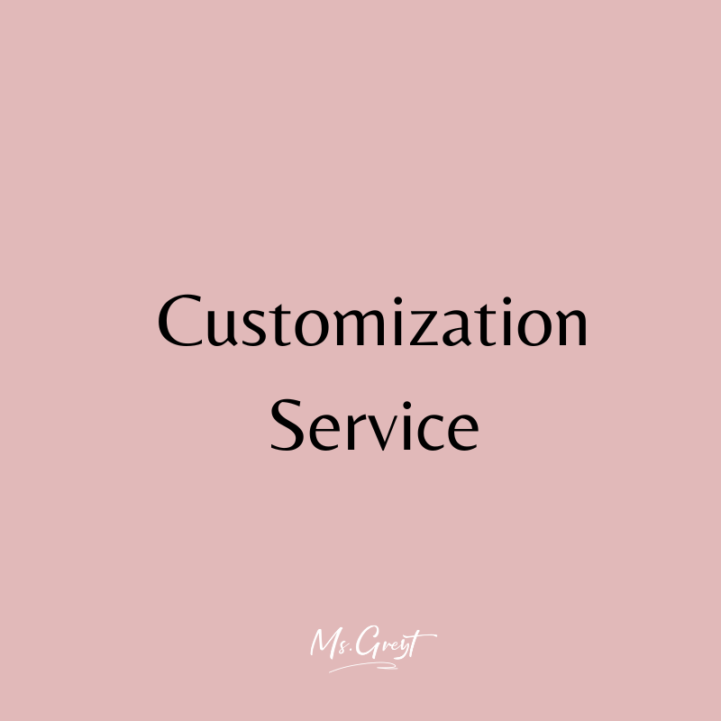 Customization Service