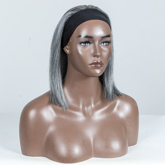 #51 Silky Human Hair Headband Wig - MF-33