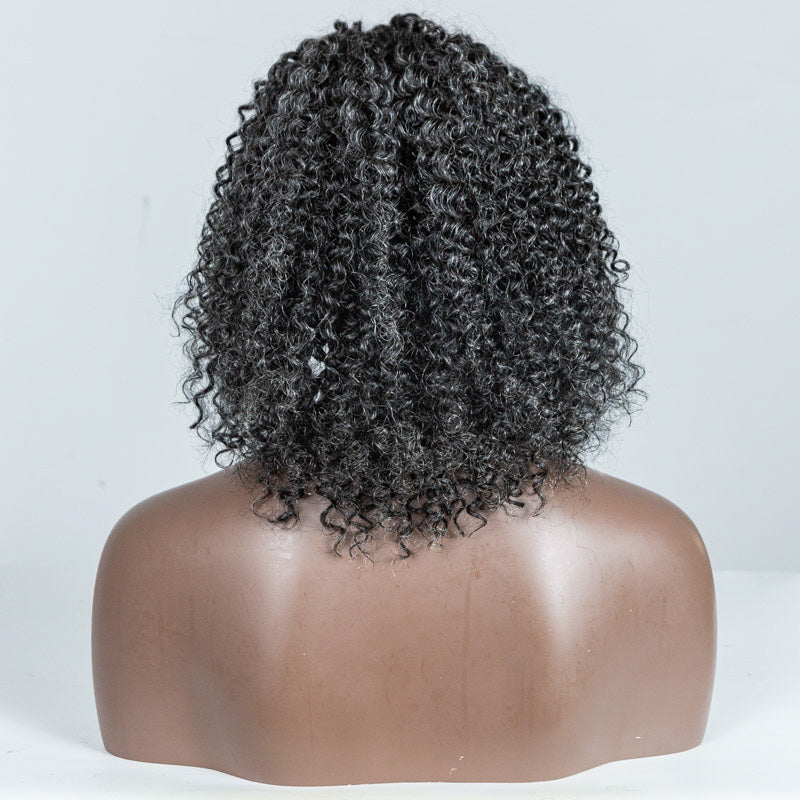 #34 Curly Human Hair Headband Wig - MF-34