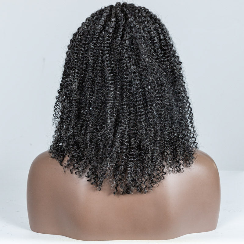 #34 Coily Human Hair Headband Wig - MF-35
