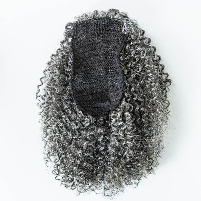 #51 Curly Human Hair Drawstring Ponytail - MK-79