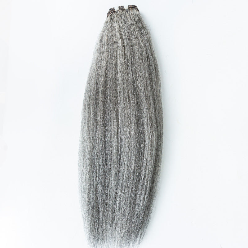 #60 Kinky Blow-out Weft Human Hair Extensions - MK-92
