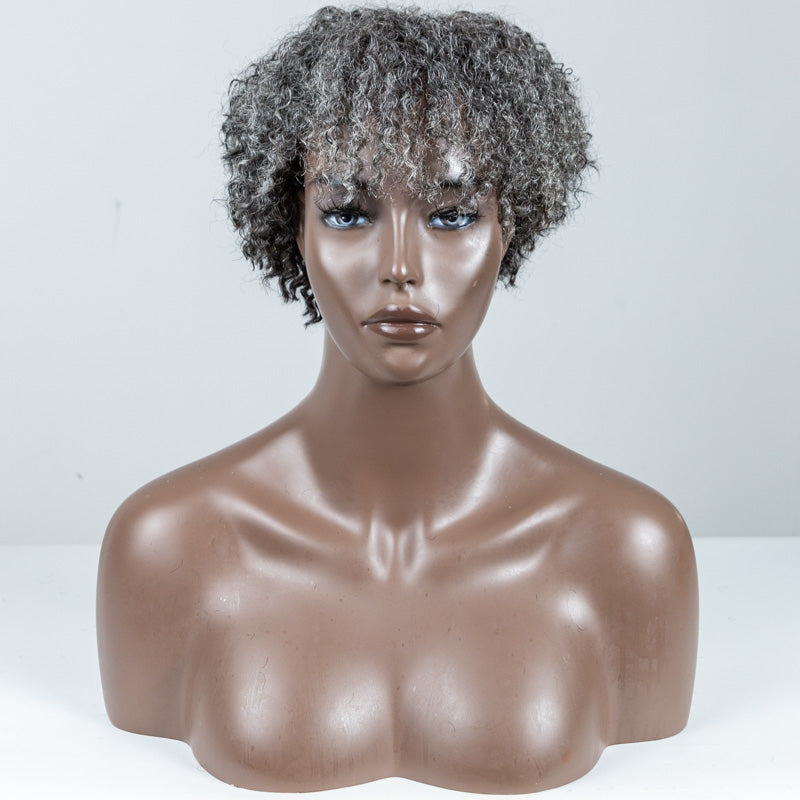 Picture Color Coily Lace Closure Wig(4"*4") - MS-80
