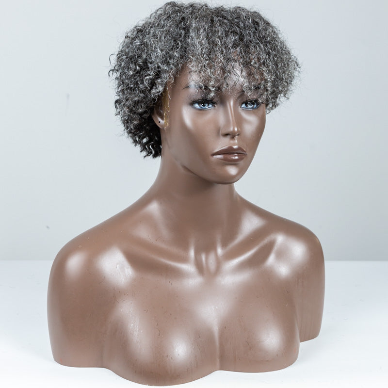 Picture Color Coily Lace Closure Wig(4"*4") - MS-80