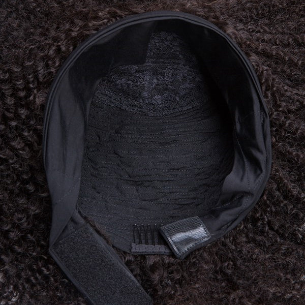 Grey Kinky Blow Out Human Hair Headband Wig™️- GHBW002
