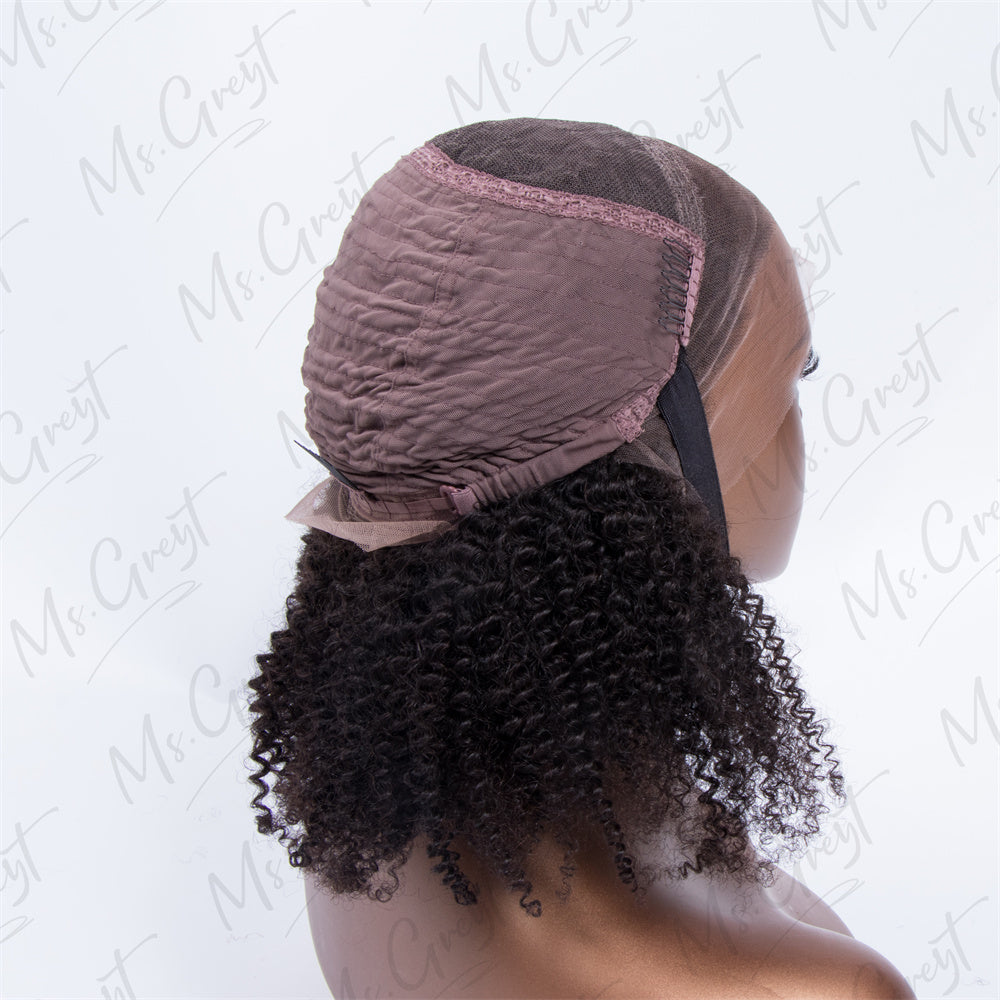 Layered Short Bob Grey Human Hair Lace Front Wig™️-GLFW005S