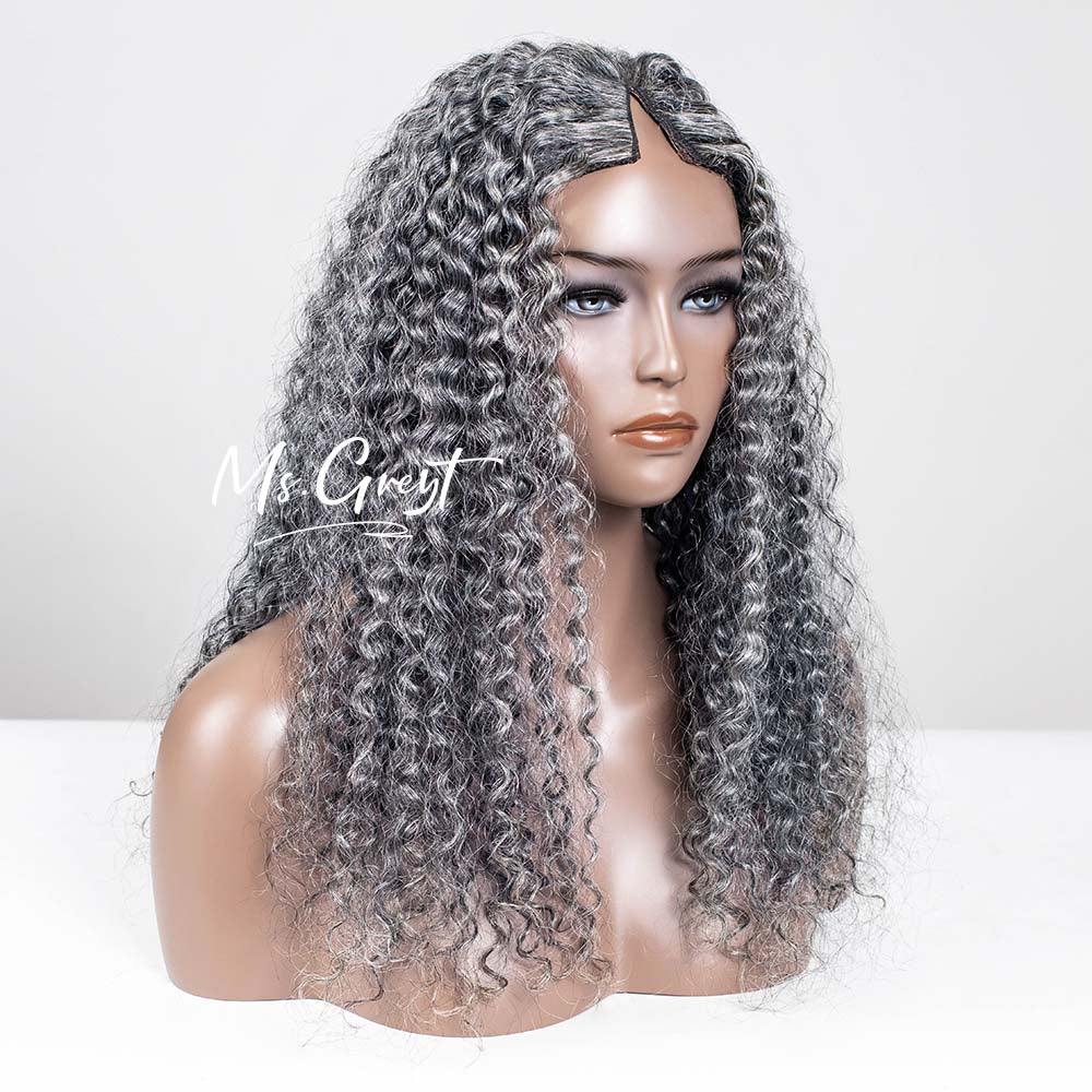 #51 Burmese Curly Human Hair V-Part Wig™️-GVPW0012