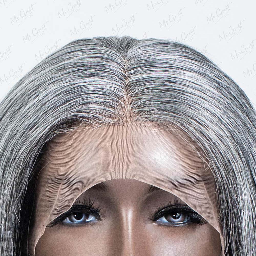 #44 Short Wavy Human Hair Lace Front Wig™️-GLFW020S