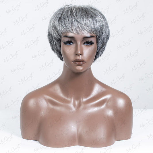 Short Grey Pixie Cut Lace Front Wig™️-GLFW021S