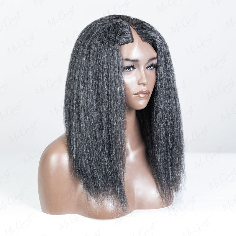 #34 Kinky Blow out Human Hair V-Part Wig™️-GVPW005