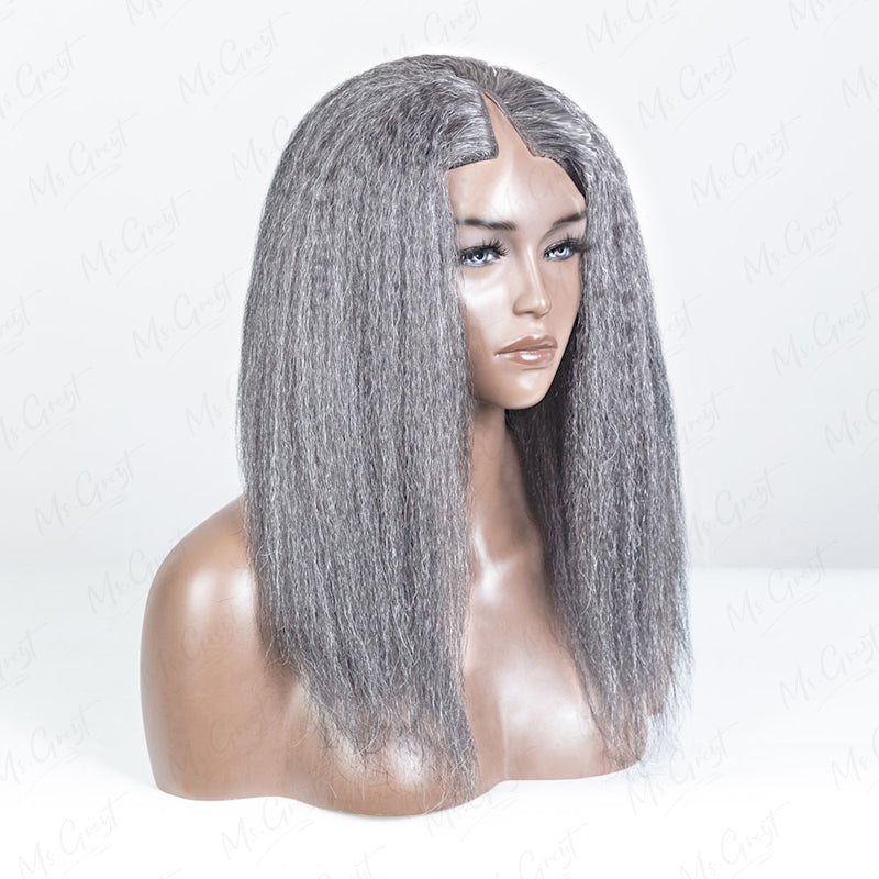 #60 Kinky Blow out Human Hair V-Part Wig™️-GVPW007