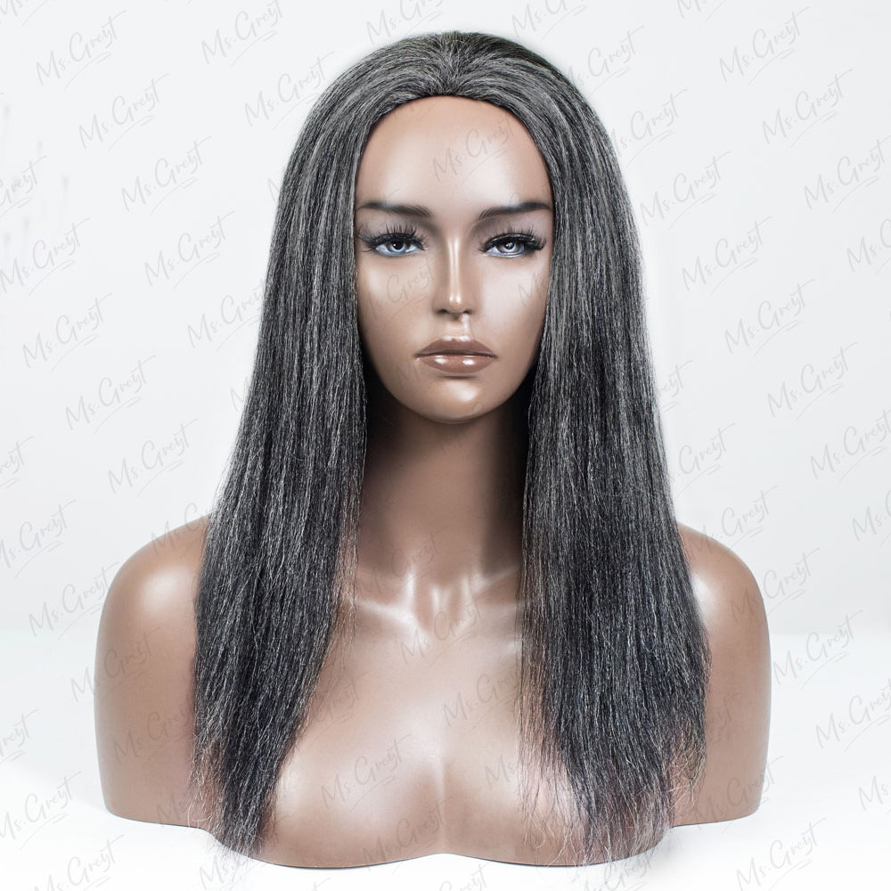 #34 Yaki Human Hair 3 In 1 Half Wig™️-GHAW012