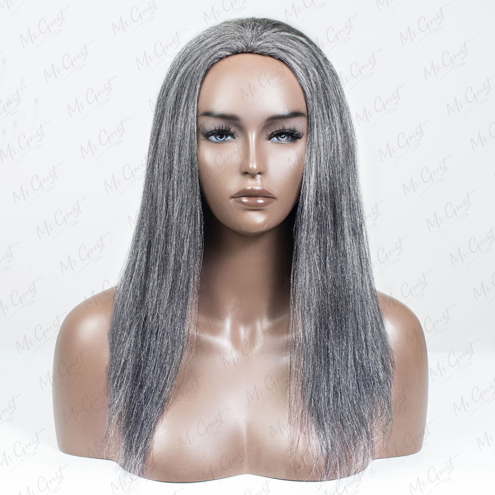 #51 Yaki Human Hair 3 In 1 Half Wig™️-GHAW010