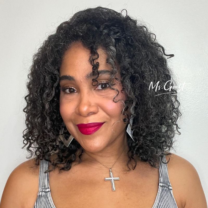 #34 Curly Human Hair 3 In 1 Half Wig™️-GHAW17