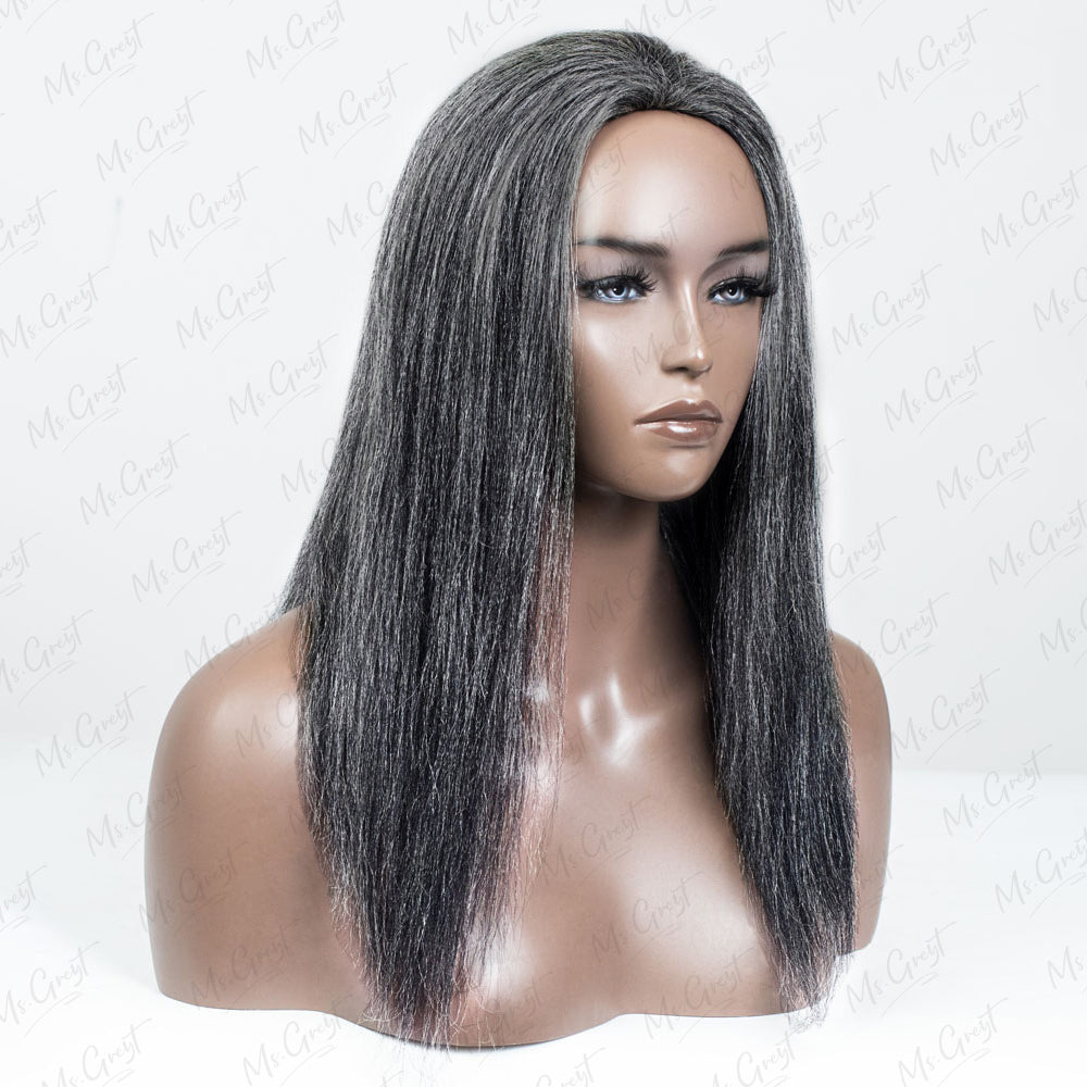 #34 Yaki Human Hair 3 In 1 Half Wig™️-GHAW012