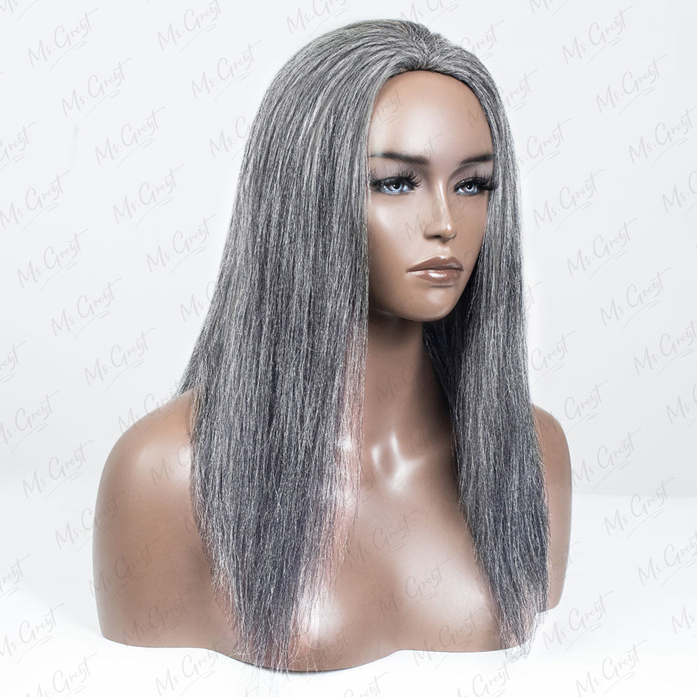 51 Yaki Human Hair 3 In 1 Half Wig GHAW010