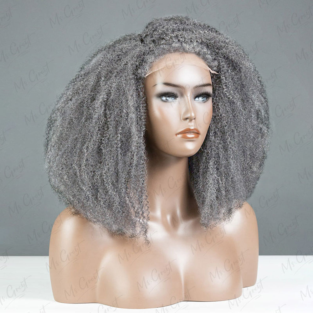 #51 Coily Human Hair Wig With Kinky Edges™️-GKEW003