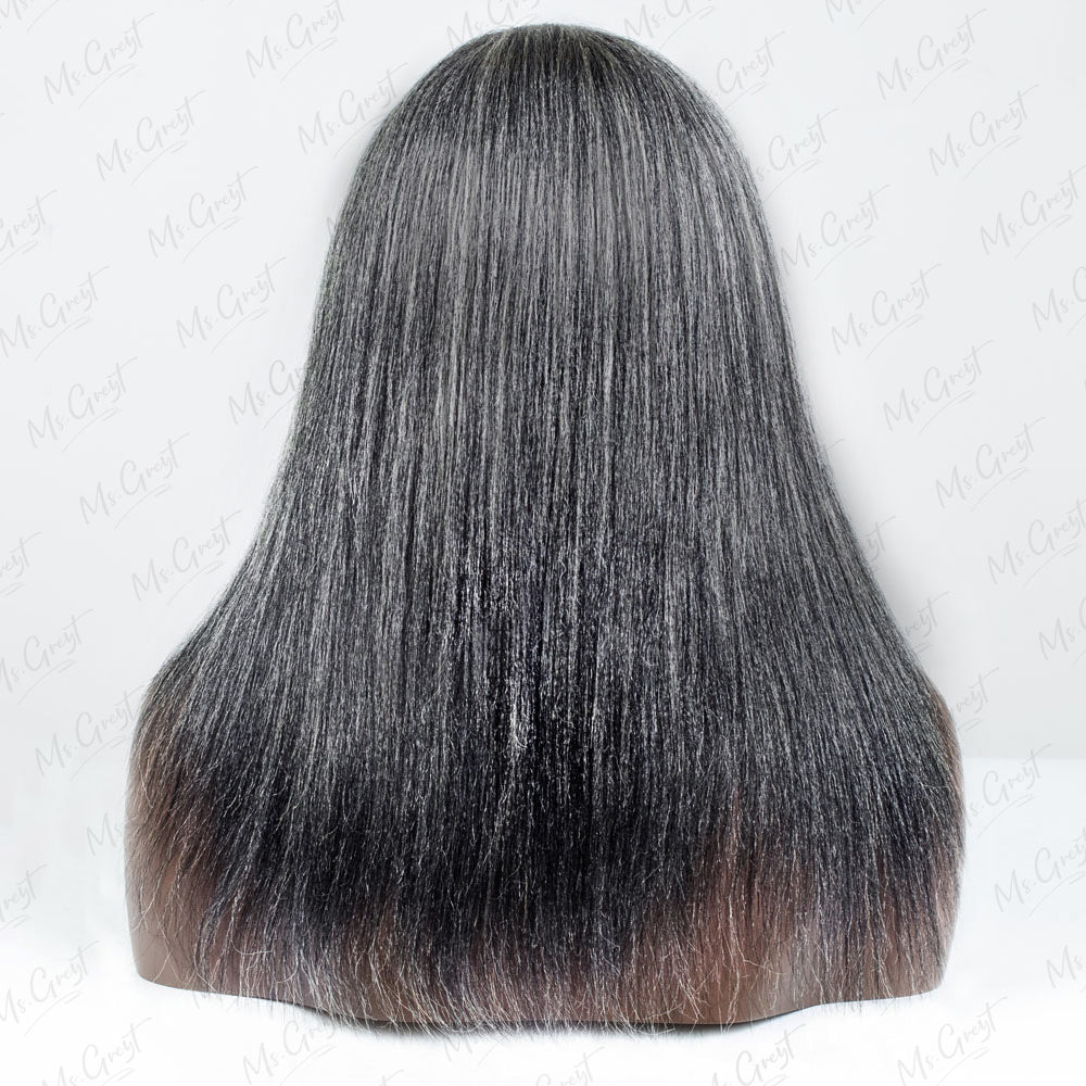 #34 Yaki Human Hair 3 In 1 Half Wig™️-GHAW012