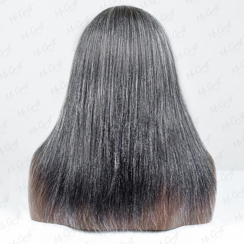 #44 Yaki Human Hair 3 In 1 Half Wig™️-GHAW011