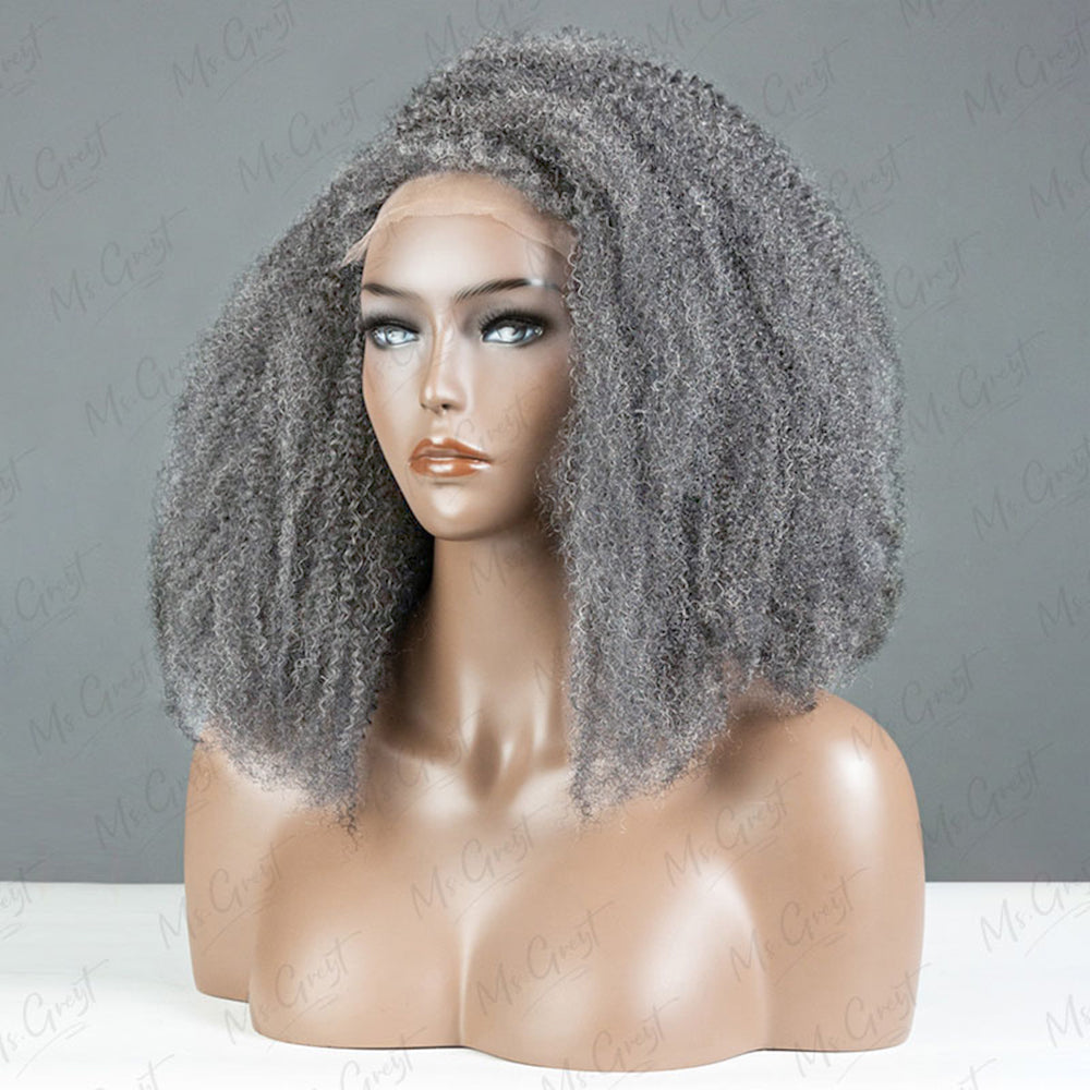 #51 Coily Human Hair Wig With Kinky Edges™️-GKEW003