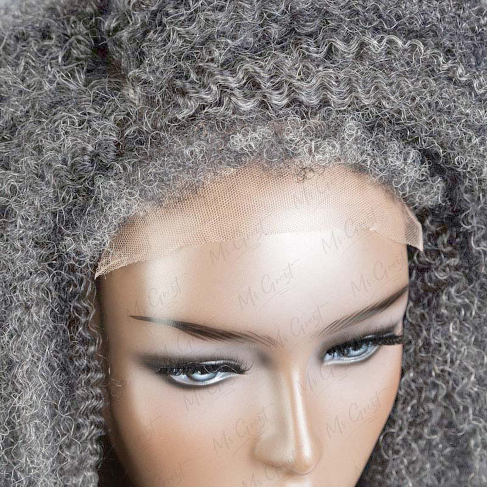 #51 Coily Human Hair Wig With Kinky Edges™️-GKEW003