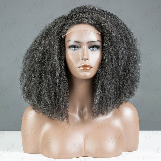 #34 Coily Human Hair Wig With Kinky Edges™️-GKEW001