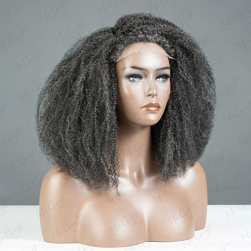 #34 Coily Human Hair Wig With Kinky Edges™️-GKEW001