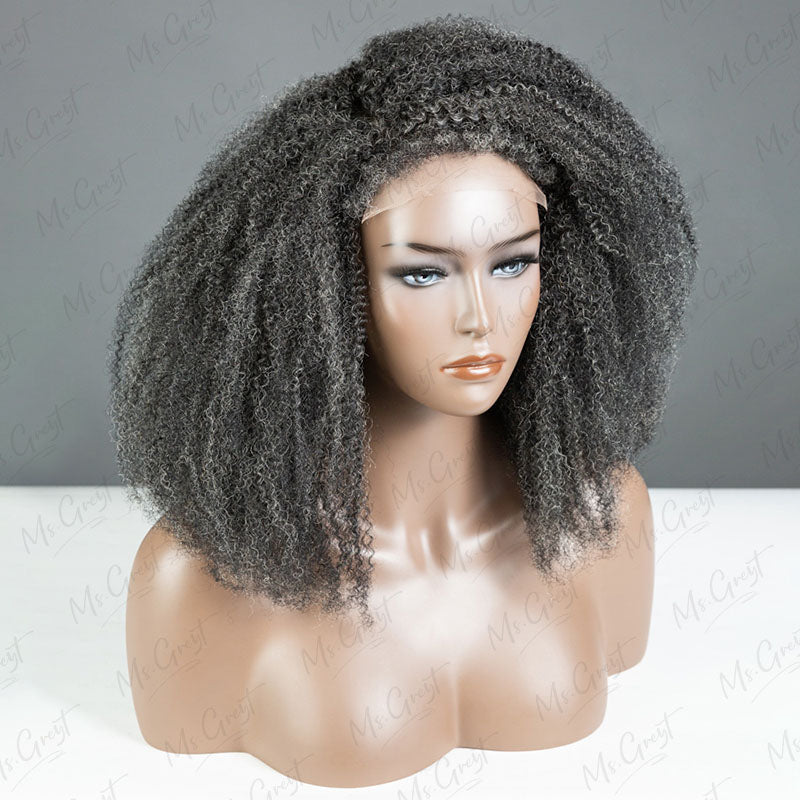 #34 Coily Human Hair Wig With Kinky Edges™️-GKEW001