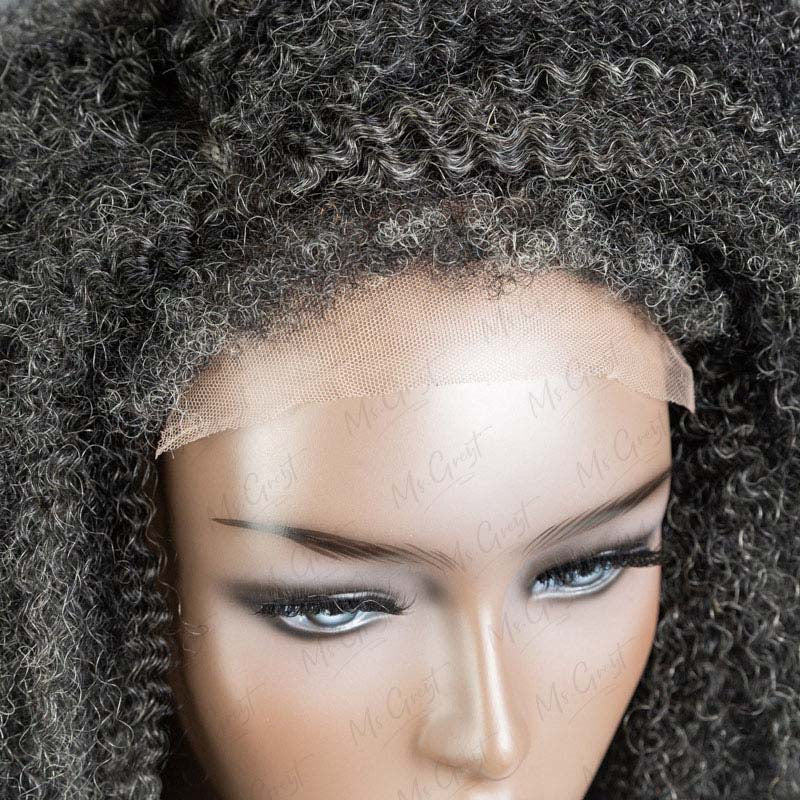 #34 Coily Human Hair Wig With Kinky Edges™️-GKEW001