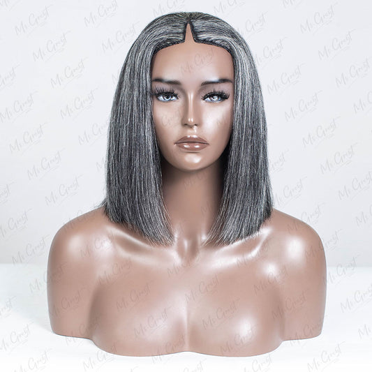 #44 Yaki Human Hair BOB style V-Part Wig™️-GVPW0010S