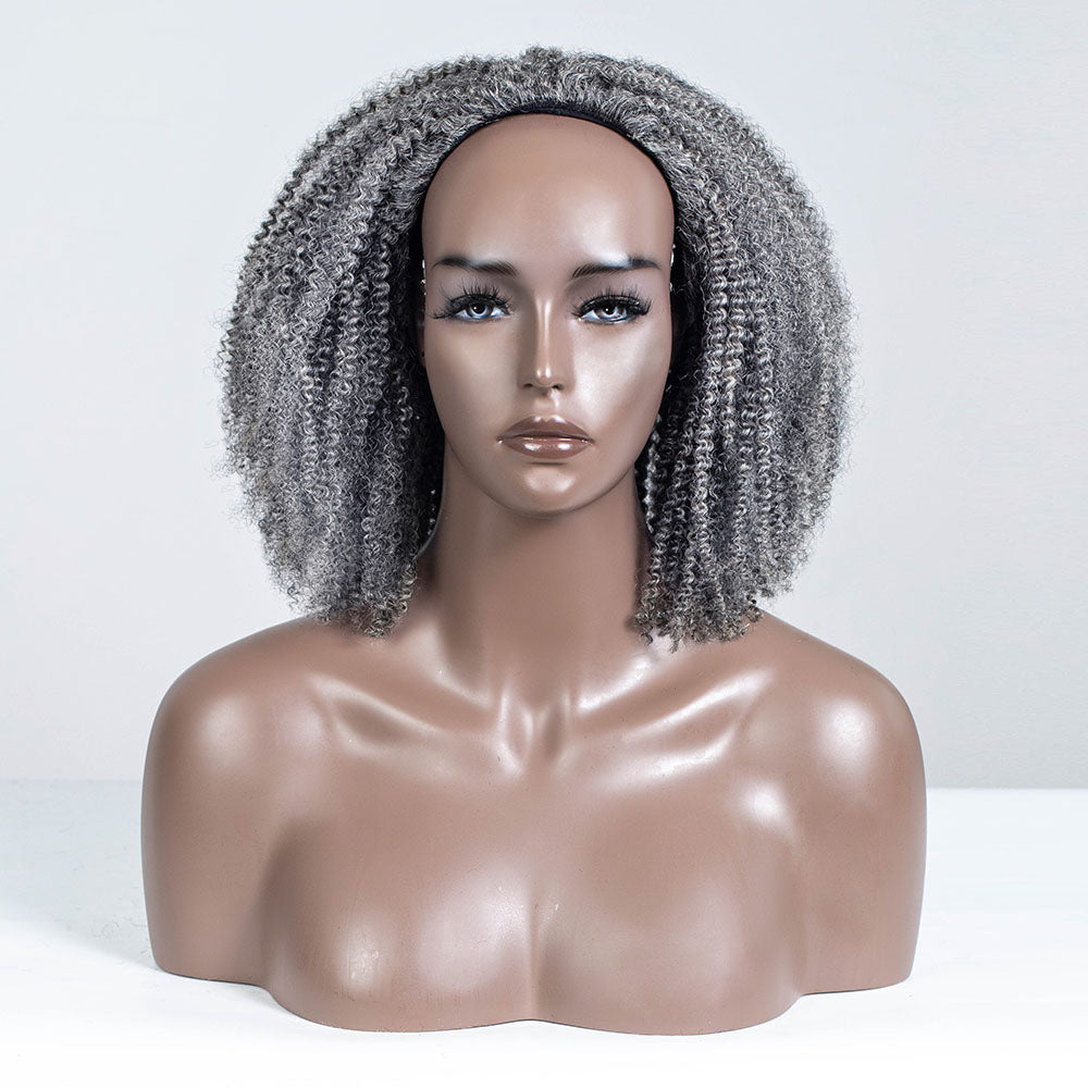 #51 Kinky Human Hair 3 In 1 Half Wig™-GHAW016