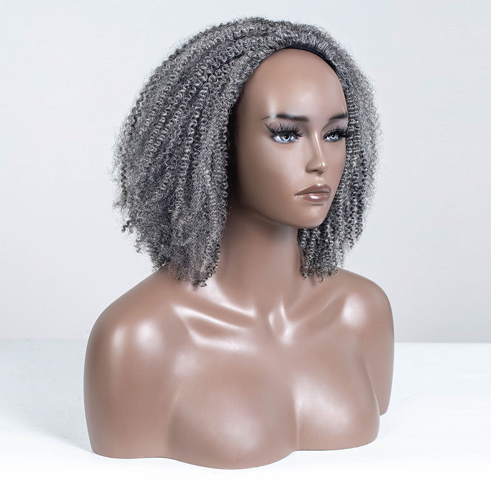 #51 Kinky Human Hair 3 In 1 Half Wig™-GHAW016