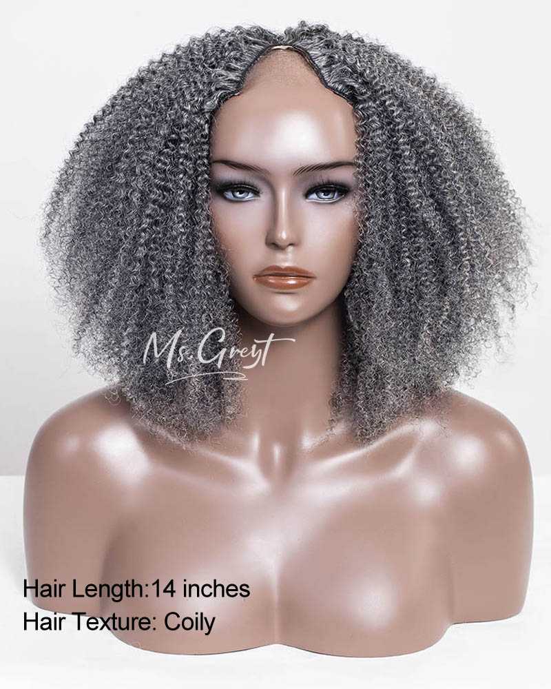 #51 Coily Human Hair V-Part Wig™️-GVPW0016