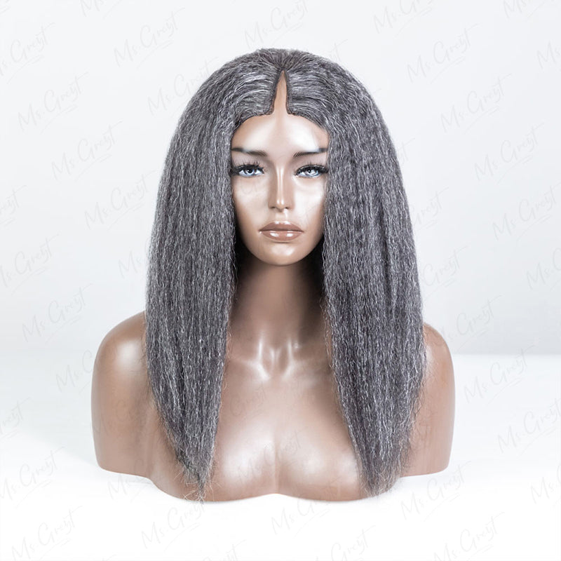 #51 Kinky Blow out Human Hair V-Part Wig™️-GVPW009