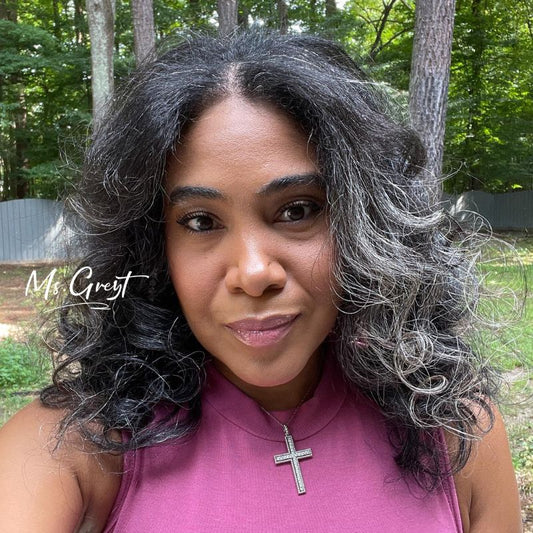 #34 Kinky Blow out Human Hair V-Part Wig™️-GVPW005