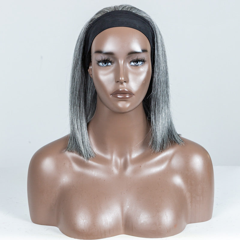#51 Silky Human Hair Headband Wig - MF-33