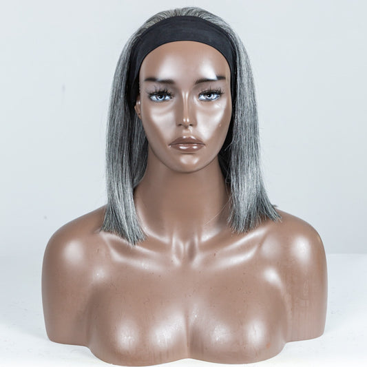 #51 Silky Human Hair Headband Wig - MF-33