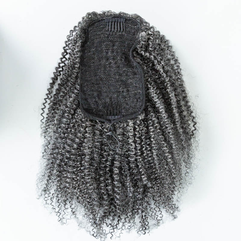 #44 Coily Human Hair Drawstring Ponytail - MK-78