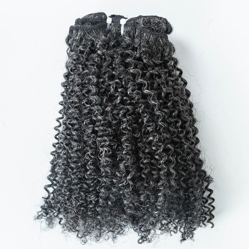#34 Coily Clip Ins Human Hair Extensions - MK-88