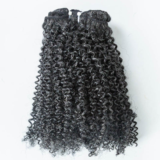 #34 Coily Clip Ins Human Hair Extensions - MK-88