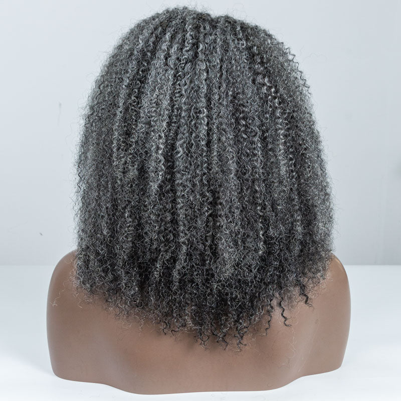 Picture Color Coily Human Hair Lace Front Wig (13"*6") - MS-75