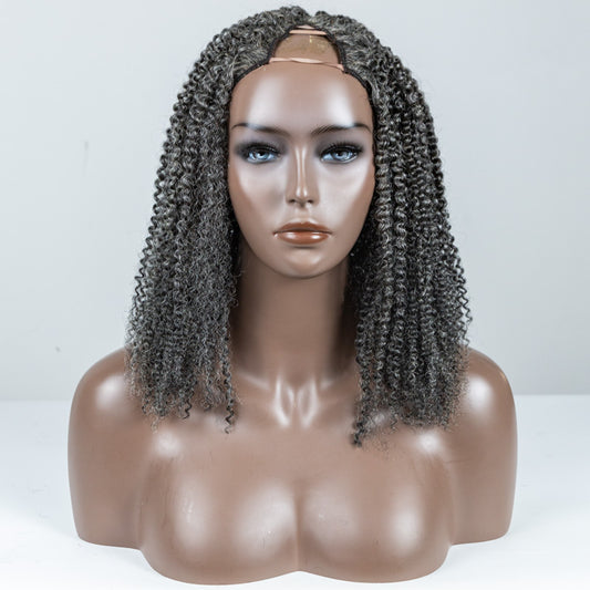 #44 Coily V-Part Wig One Size Fits All - MS-77