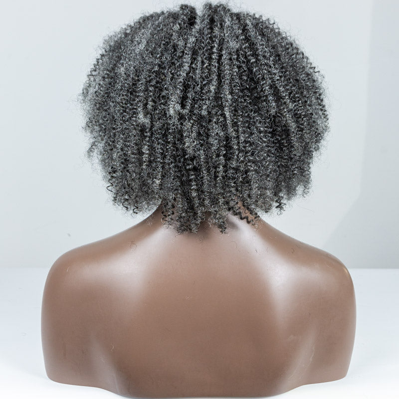 #44 Coily Human Hair 3 IN 1 HALF WIG - MS-90