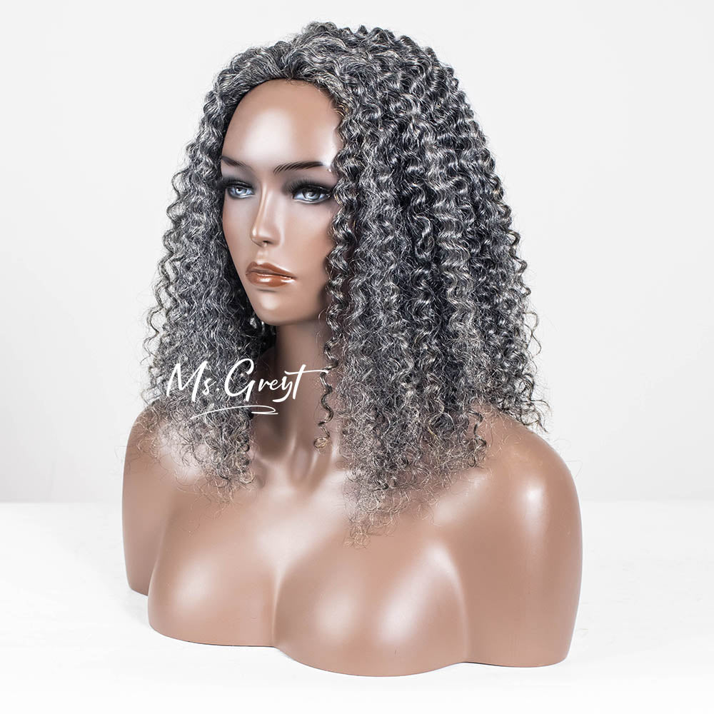 #51 Burmese Curly Human Hair Half 3 In 1 Wig™️-GHAW021